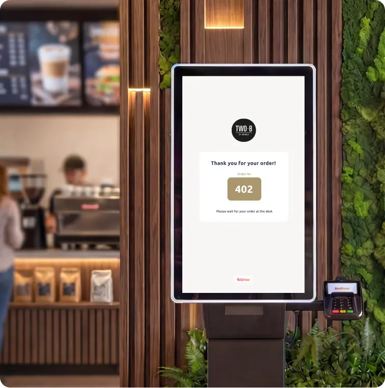 Bistroo Kiosk auto assigned order number