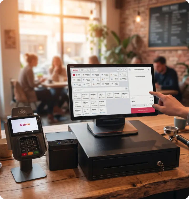 Bistroo POS in sandwich store merchant